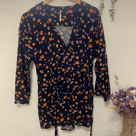 Free People Floral Romper - Picture 2 of 5